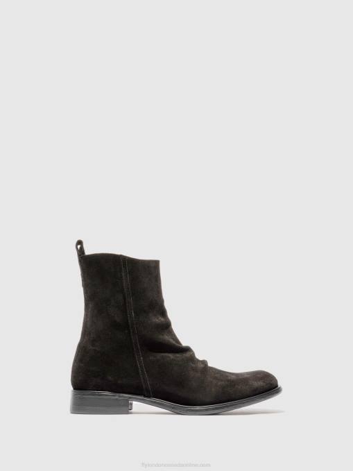 Chelsea Ankle Boots MELV797 Fly London Men OILSUEDE (VEGETAL) BLACK 0JLR812