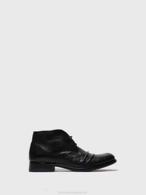 Lace-up Ankle Boots MURO577 Fly London Men ESTIGMA BLACK 0JLR813
