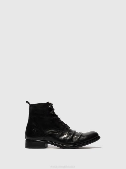Lace-up Ankle Boots MYKE660 Fly London Men ESTIGMA(VEGETAL) BLACK 0JLR815