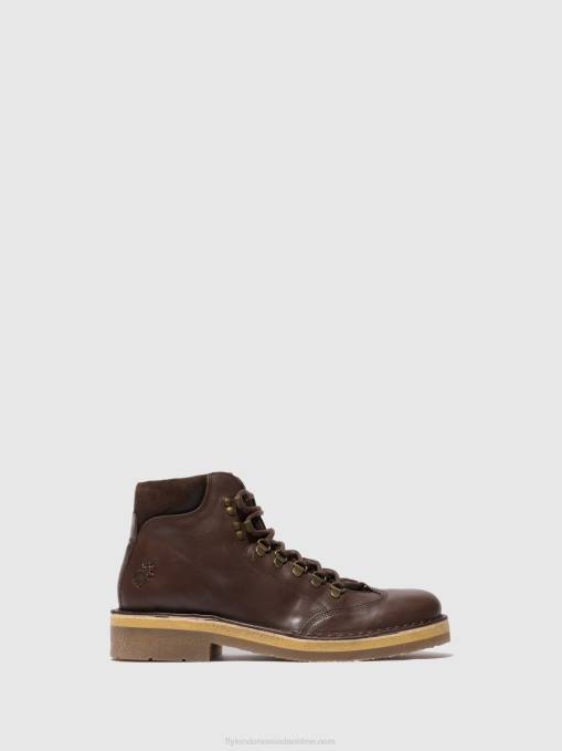 Lace-up Ankle Boots REUS075 Fly London Men ECO/OILSUEDE (VEGETAL) MOCCA 0JLR806