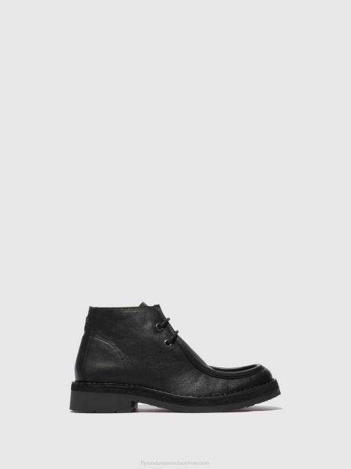 Lace-up Ankle Boots RODO076 Fly London Men BIO BLACK 0JLR811