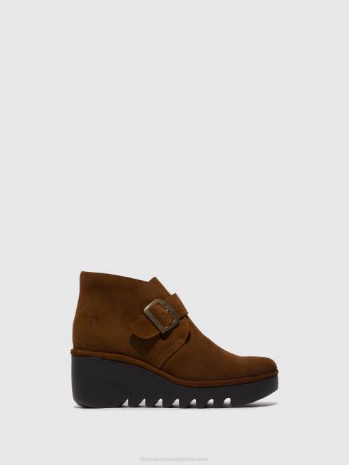 Buckle Ankle Boots BIRT397 Fly London Women CAMEL 0JLR150