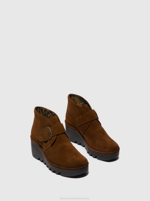 Buckle Ankle Boots BIRT397 Fly London Women CAMEL 0JLR150