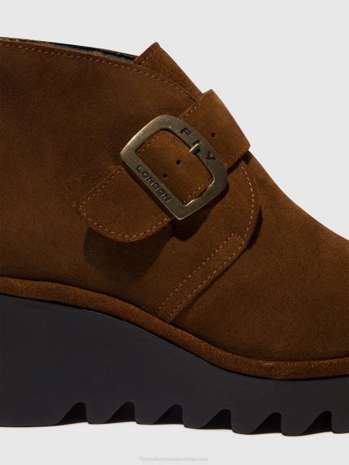 Buckle Ankle Boots BIRT397 Fly London Women CAMEL 0JLR150
