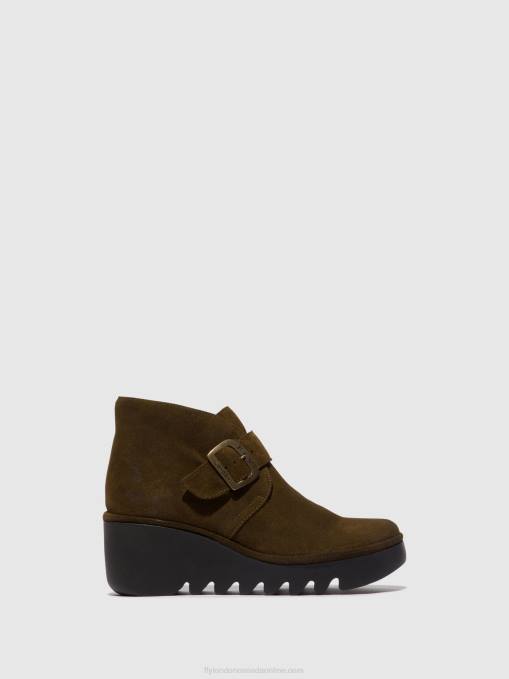 Buckle Ankle Boots BIRT397 Fly London Women SLUDGE 0JLR153