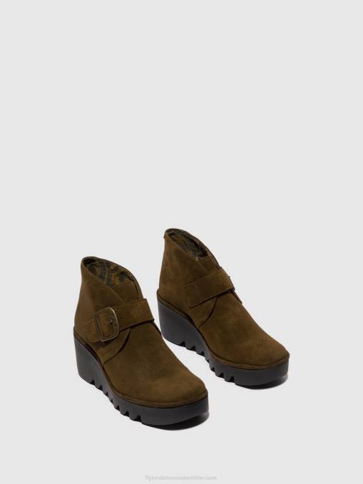 Buckle Ankle Boots BIRT397 Fly London Women SLUDGE 0JLR153