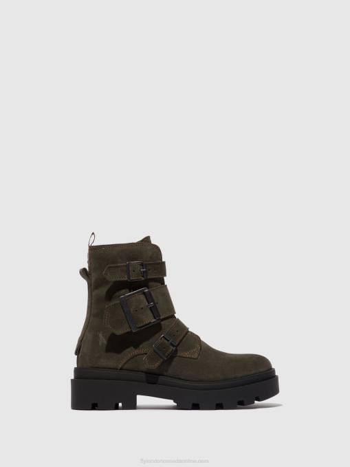 Buckle Ankle Boots JEDA817 Fly London Women GREY 0JLR156