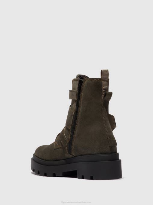 Buckle Ankle Boots JEDA817 Fly London Women GREY 0JLR156