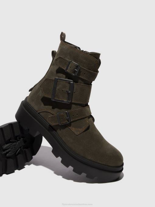 Buckle Ankle Boots JEDA817 Fly London Women GREY 0JLR156