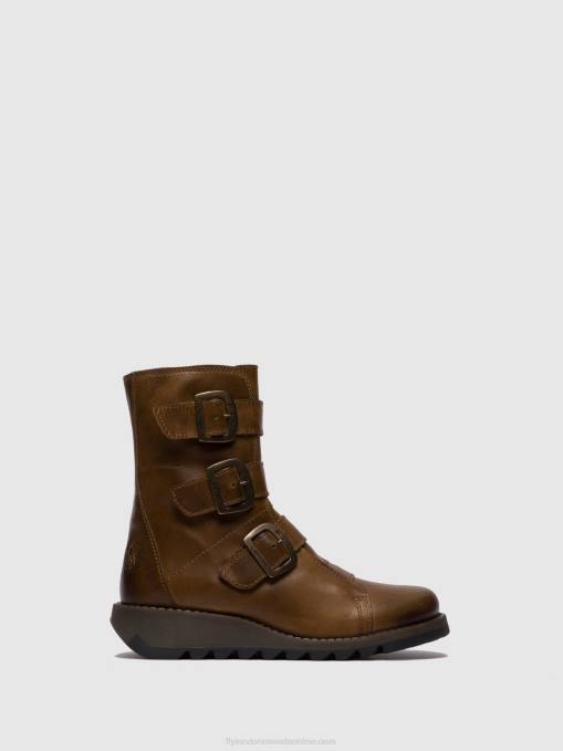 Buckle Ankle Boots SCOP110 Fly London Women RUG CAMEL 0JLR246