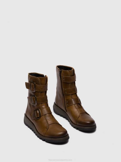 Buckle Ankle Boots SCOP110 Fly London Women RUG CAMEL 0JLR246