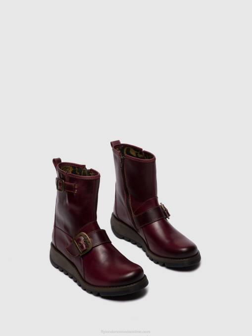 Buckle Ankle Boots SINO525 Fly London Women PURPLE 0JLR262
