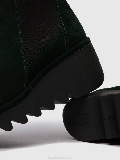 Chelsea Ankle Boots BAGU233 Fly London Women OILSUEDE GREEN FOREST 0JLR257