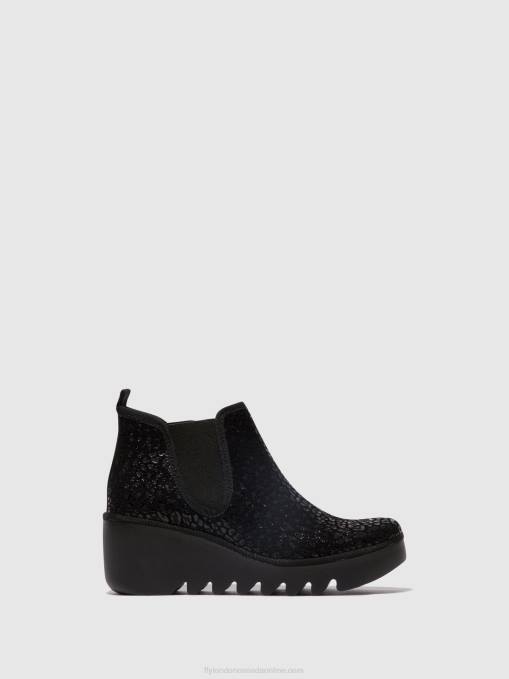 Chelsea Ankle Boots BYNE349 Fly London Women ANTHRACITE SPOTS 0JLR149