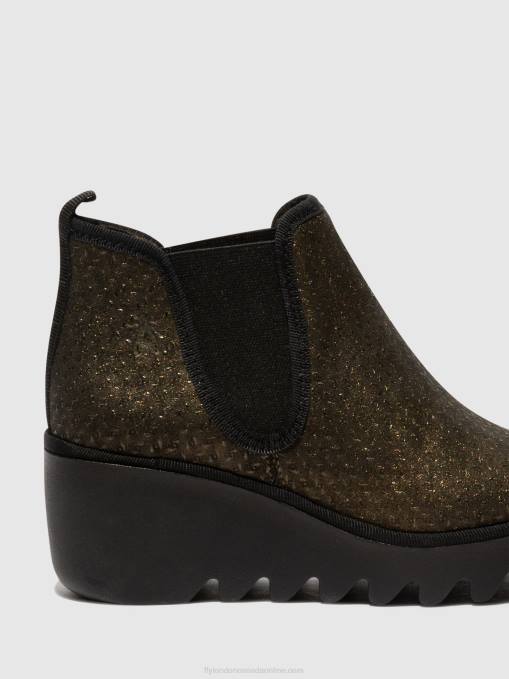 Chelsea Ankle Boots BYNE349 Fly London Women OLIVE SPIKES 0JLR25
