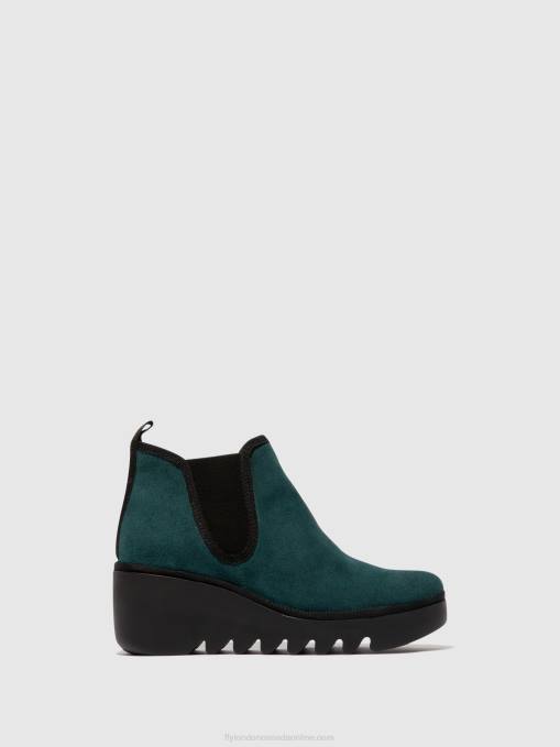 Chelsea Ankle Boots BYNE349 Fly London Women PETROL 0JLR143