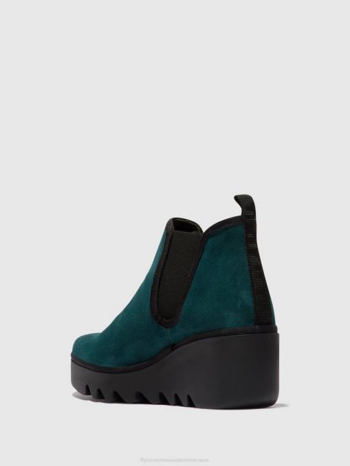 Chelsea Ankle Boots BYNE349 Fly London Women PETROL 0JLR143