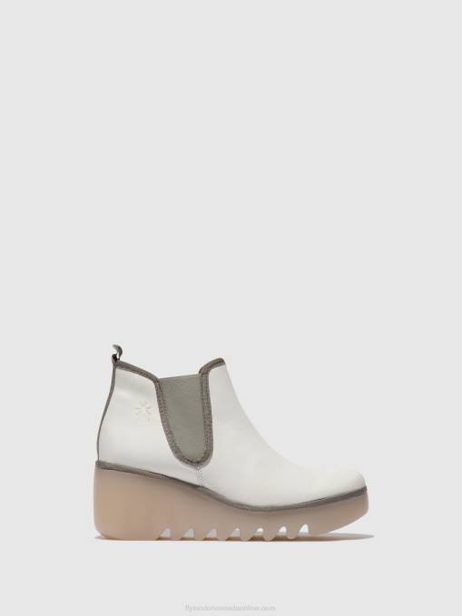 Chelsea Ankle Boots BYNE349 Fly London Women WHITE (MILKY SOLE) 0JLR144