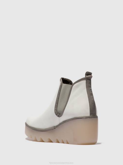 Chelsea Ankle Boots BYNE349 Fly London Women WHITE (MILKY SOLE) 0JLR144