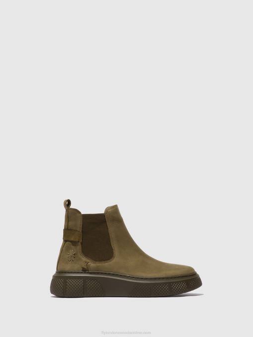 Chelsea Ankle Boots EBBE479 Fly London Women SORANO MILITARY 0JLR228