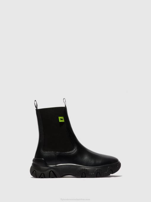 Chelsea Ankle Boots FATY885 Fly London Women TUNDER BLACK 0JLR159