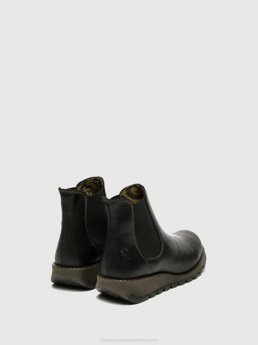 Chelsea Ankle Boots Fly London Women SALV BLACK 0JLR13