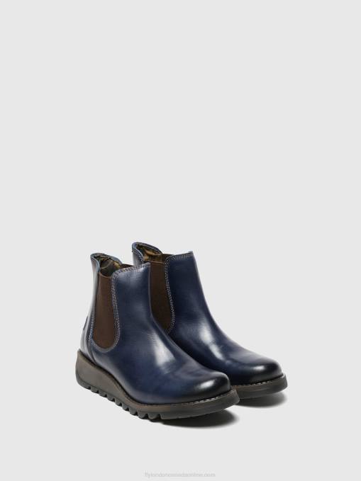 Chelsea Ankle Boots Fly London Women SALV BLUE 0JLR278