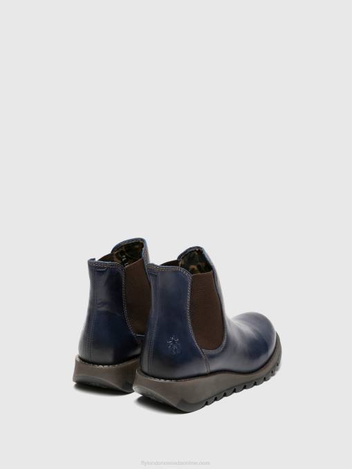 Chelsea Ankle Boots Fly London Women SALV BLUE 0JLR278