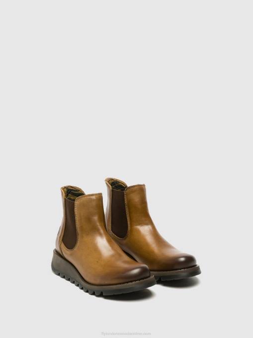 Chelsea Ankle Boots Fly London Women SALV CAMEL 0JLR273
