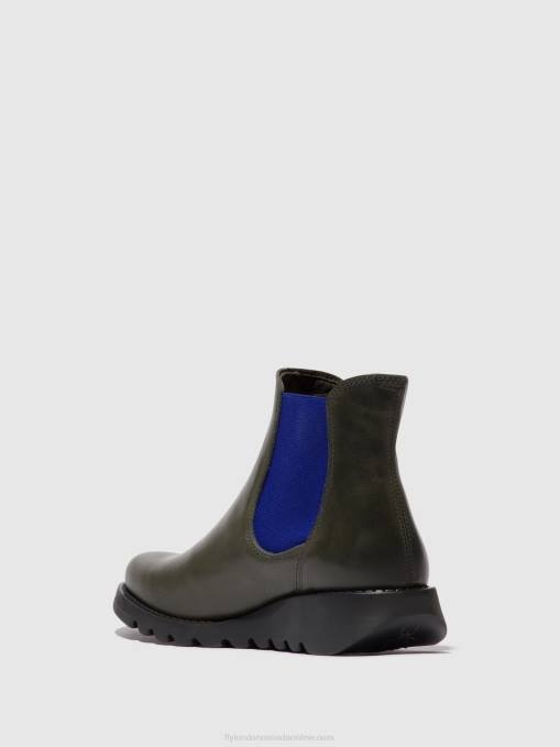 Chelsea Ankle Boots Fly London Women SALV DIESEL (BLUE ELASTIC) 0JLR118