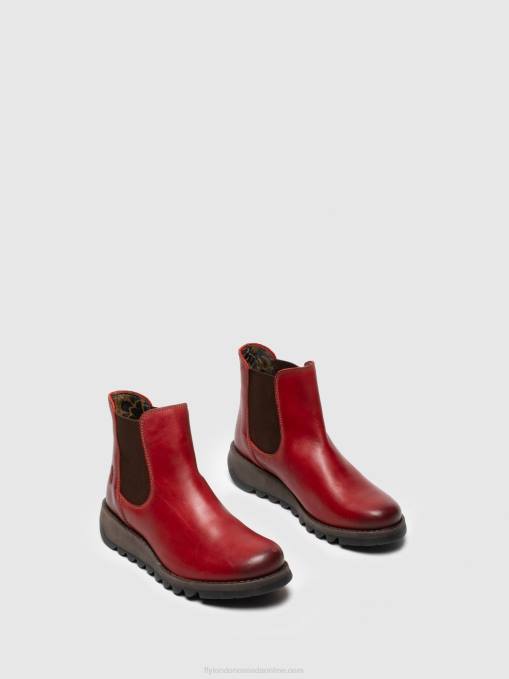 Chelsea Ankle Boots Fly London Women SALV RED 0JLR275