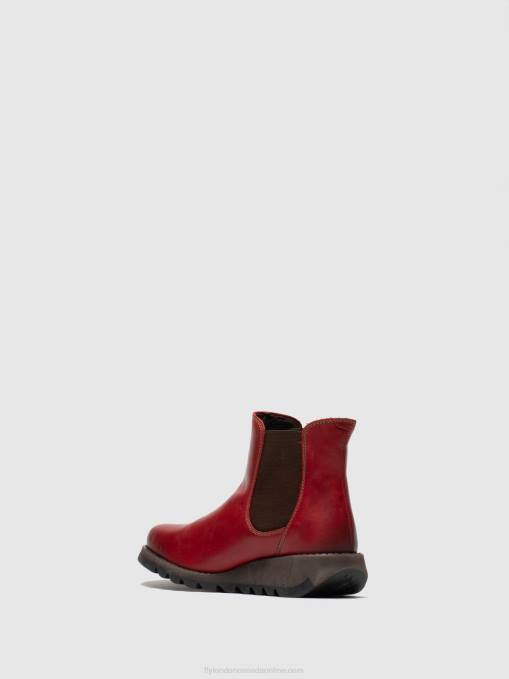 Chelsea Ankle Boots Fly London Women SALV RED 0JLR275