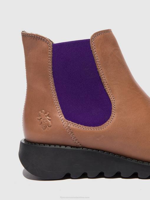 Chelsea Ankle Boots Fly London Women SALV RUG ROSE (VIOLET ELASTIC) 0JLR177