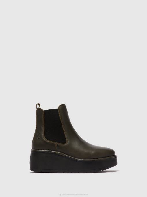 Chelsea Ankle Boots HAMA238 Fly London Women DK. GREEN 0JLR139