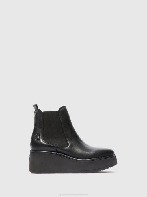 Chelsea Ankle Boots HAMA238 Fly London Women VERONA BLACK 0JLR225