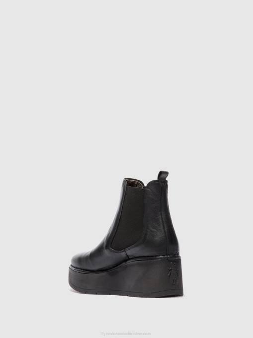 Chelsea Ankle Boots HAMA238 Fly London Women VERONA BLACK 0JLR225