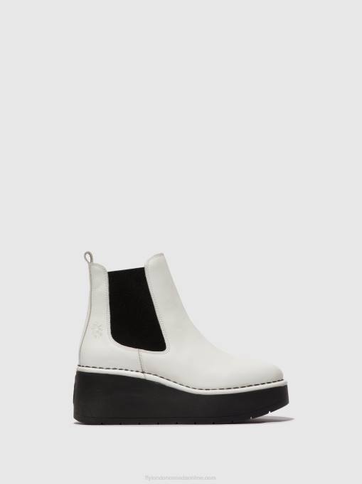 Chelsea Ankle Boots HAMA238 Fly London Women WHITE 0JLR140