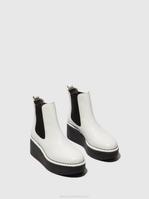 Chelsea Ankle Boots HAMA238 Fly London Women WHITE 0JLR140