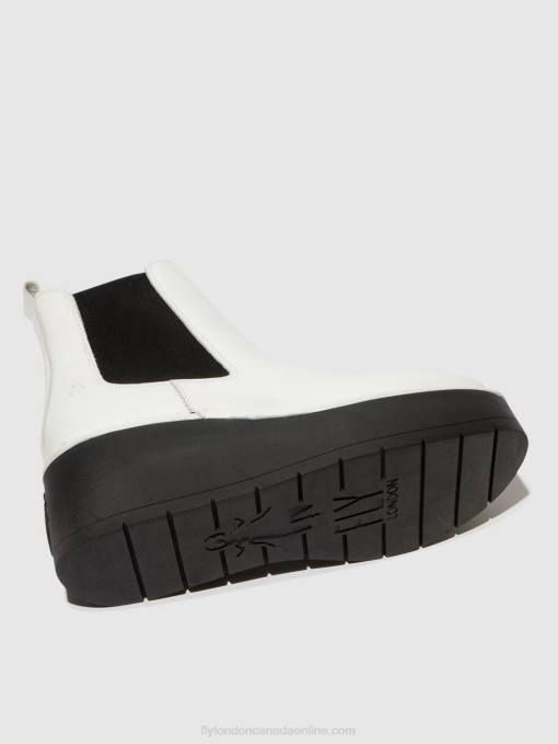 Chelsea Ankle Boots HAMA238 Fly London Women WHITE 0JLR140