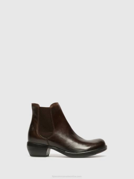 Chelsea Ankle Boots MAKE DK Fly London Women BROWN 0JLR263