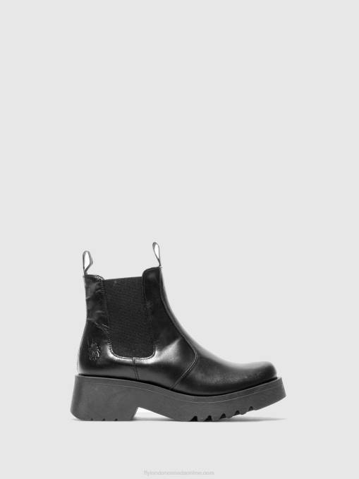 Chelsea Ankle Boots MEDI789 Fly London Women RUG BLACK 0JLR221