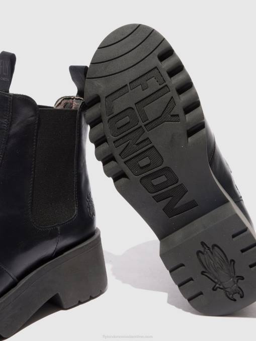 Chelsea Ankle Boots MEDI789 Fly London Women RUG BLACK 0JLR221