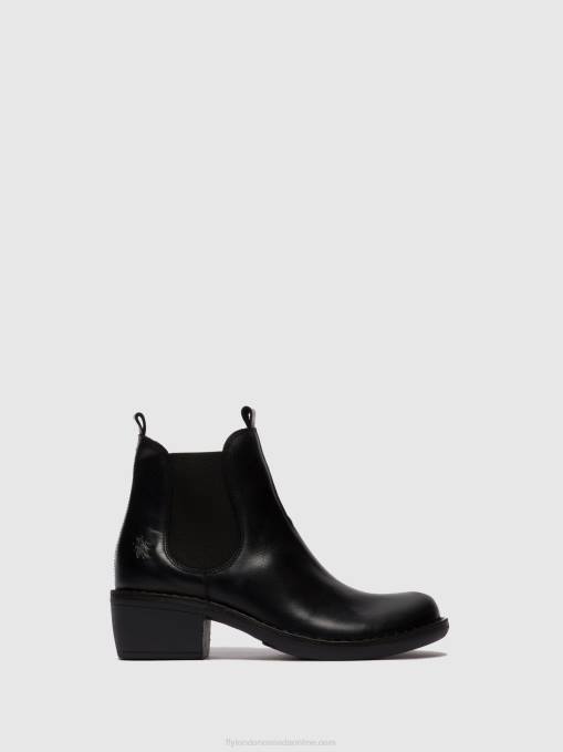 Chelsea Ankle Boots MEME030 Fly London Women RUG BLACK 0JLR255