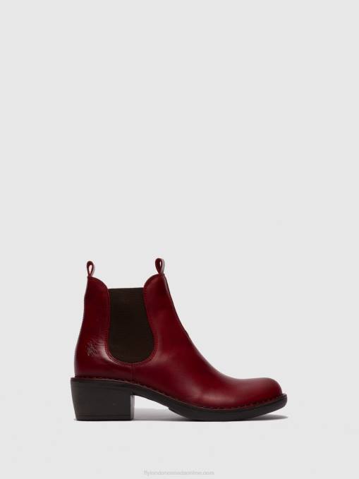 Chelsea Ankle Boots MEME030 Fly London Women RUG RED 0JLR256