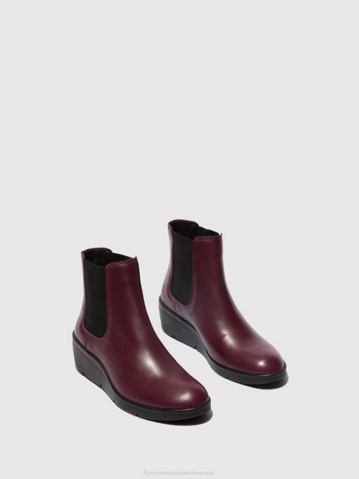 Chelsea Ankle Boots NOLA549 Fly London Women BORDEAUX 0JLR131