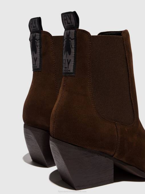 Chelsea Ankle Boots TORM911 Fly London Women CHOCOLATE 0JLR114