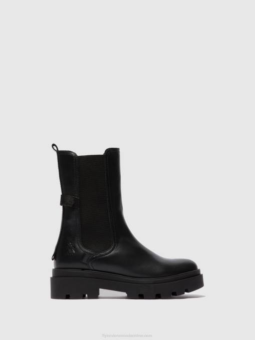 Chelsea Boots JUDY819 Fly London Women NAPPA BLACK 0JLR334