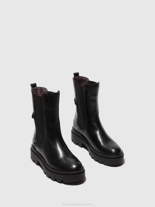 Chelsea Boots JUDY819 Fly London Women NAPPA BLACK 0JLR334