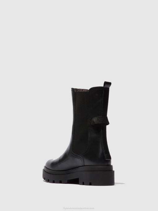 Chelsea Boots JUDY819 Fly London Women NAPPA BLACK 0JLR334