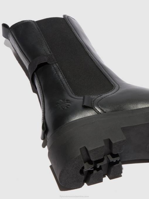 Chelsea Boots JUDY819 Fly London Women NAPPA BLACK 0JLR334